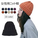ニット帽 レディース ニット 帽子 暖かい ニットキャップ お洒落 編み模様 女性 ファッション小物 ニットハット 秋冬 キャップ