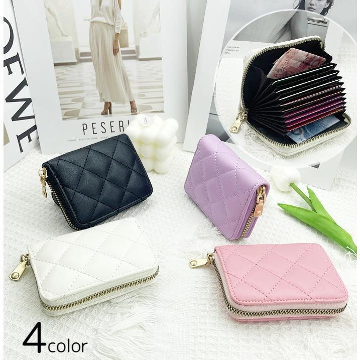 カードケース レディース メンズ レザー調 ミニ財布 コインケース 小銭入れ ウォレット 札入れ 二つ折..