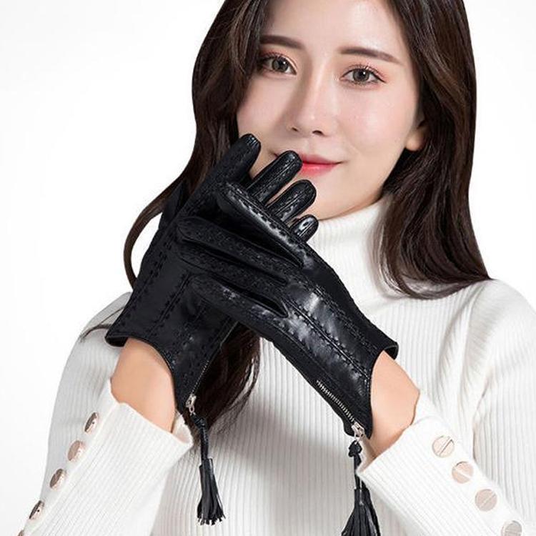 羊革 本革手袋　レディース　グローブ　レザーグローブ　レザー手袋 スマホ対応可能 glove　バイク手袋..