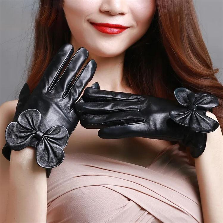 羊革 本革手袋　レディース　グローブ　レザーグローブ　レザー手袋 スマホ対応可能 glove　バイク手袋..