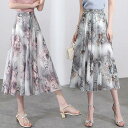 スカート レディース 春夏 マキシスカート おしゃれ 花柄シフォンフレアスカート Aライン ロングスカート ボトムス 美脚 上品 通勤 OL オシャレ 大人可愛...