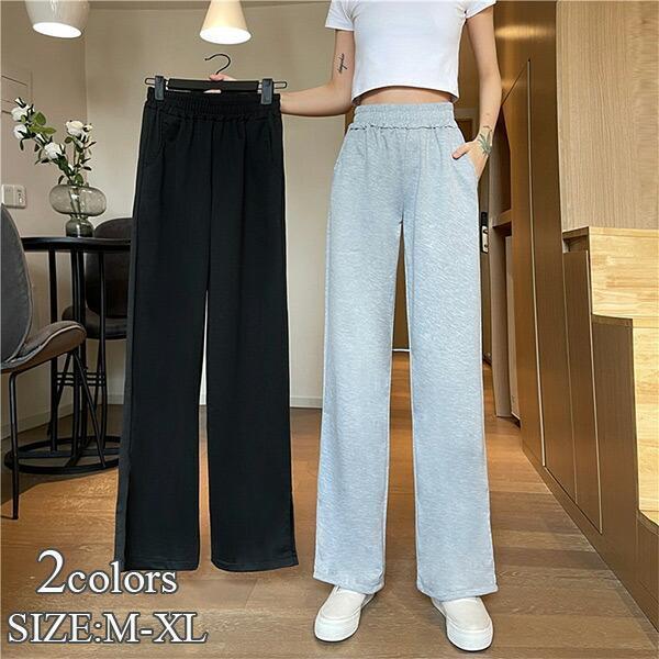 ストレート スウェット セレカジ パンツ ハイウエスト ルームウェア 部屋着 スポーツウェア