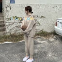パーカー スカート セットアップ レディース きれいめ フード付きトレーナー ロングパンツ 上下2点 ニットセットアップ ニットアップ レディース 秋