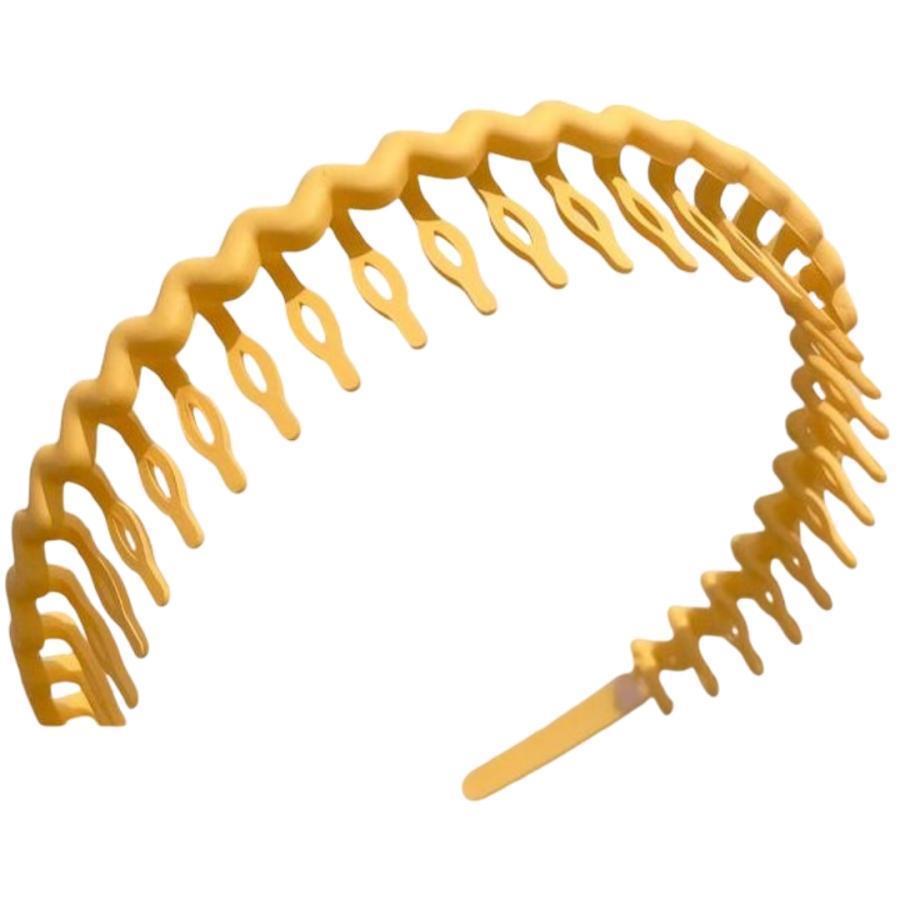 カチューシャ コーム付き レディース 女性 ヘアアクセサリー ウェーブ ノーマル 髪飾り 前髪留め ヘアアレンジ 前髪まとめ ウェーブ シンプル カジ