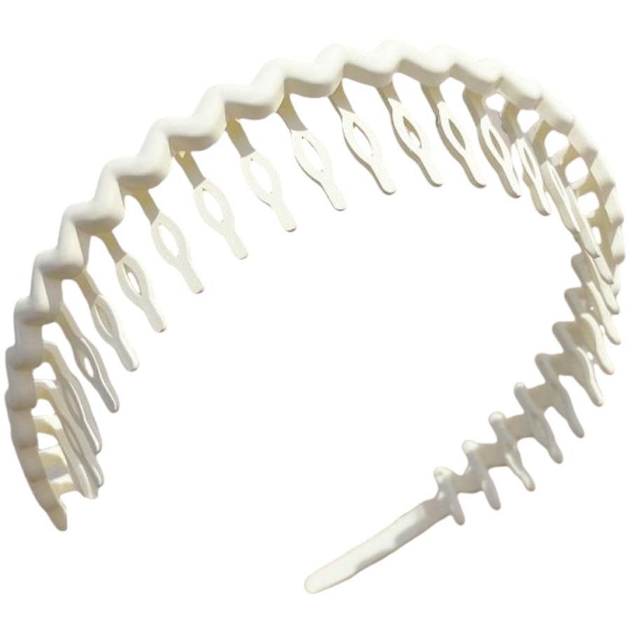 カチューシャ コーム付き レディース 女性 ヘアアクセサリー ウェーブ ノーマル 髪飾り 前髪留め ヘアアレンジ 前髪まとめ ウェーブ シンプル カジ