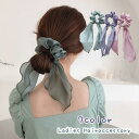 シュシュ リボンシュシュ ヘアゴム ヘアアクセサリー 髪ゴム サテン シフォン レディース 女性 まとめ髪 かわいい おしゃれ キュート まとめ髪 ヘ