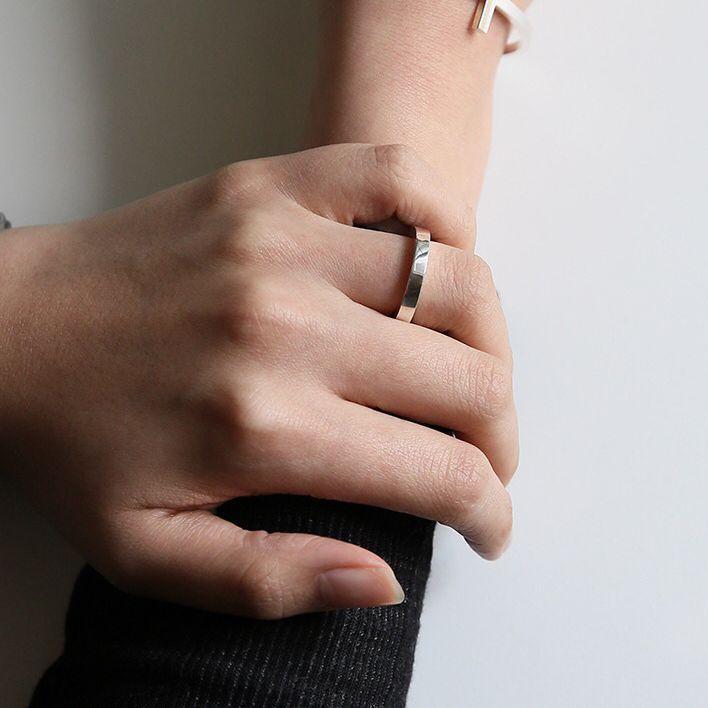 指輪 リング レディース アクセサリー シルバー925 シンプル 無地 プレーン おしゃれ クール かっこいい きれいめ カジュアル ギフト プレゼン