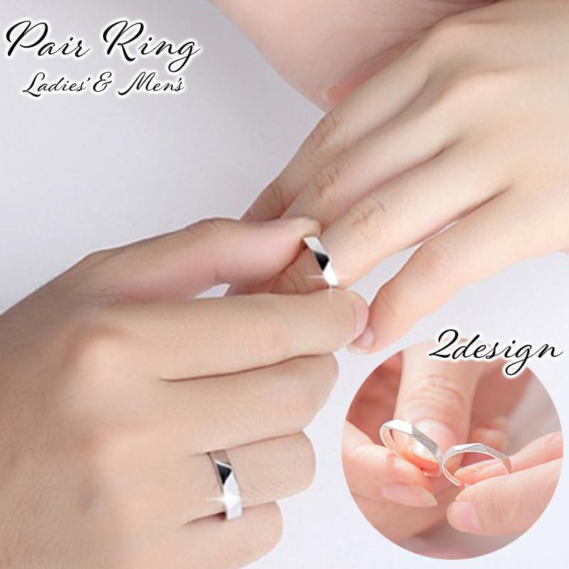 ペアリング 指輪 レディース メンズ アクセサリー オープンリング シンプル 上品 お揃い カップル 恋人 夫婦 ギフト プレゼント 贈り物 記念日