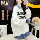 フェイクレイヤード トップス レディース パーカー トレイナー スウェット シャツ シャツブラウス チェック柄 春 秋 普段使い シンプル おしゃれ