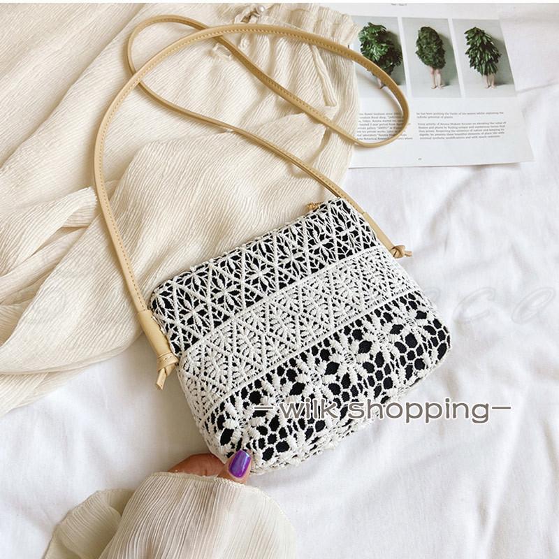 スマホポーチ レディース ショルダーバッグ ポシェット レース 肩掛け 斜め掛け 携帯 コンパクト 大容量 小物入れ 21年夏新作 きれいめ おしゃれ