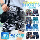 ハーフパンツ メンズ ショートパンツ 夏 サーフパンツ 総柄 速乾 半ズボン ボトムス ゴムウエスト 通気性 ビーチパンツ アウトドア 涼しい