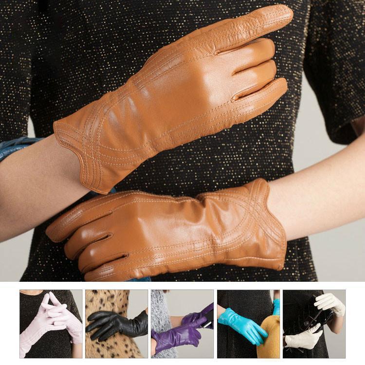 本革手袋　レディース　グローブ　レザーグローブ　レザー手袋　glove おしゃれ バイク手袋　バイクグ..