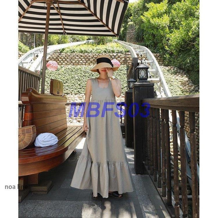 マキシワンピース レディース 綿麻混 リゾート 夏 ベアバック 麻 リネン ロング丈 サロペット Aライン ノースリーブ ビーチ 大きいサイズ 体型カバー 着痩せ