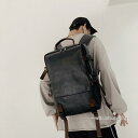 リュック メンズ リュックサック pu革 デイパック ビジネス バックパック レザー 通勤通学 旅行 出張 アウトドア 自転車鞄 カバン 男女兼用