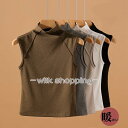 Tシャツ レディース プチハイネック 無地 トップス カットソー ノースリーブ