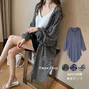 シャツカーディガン ロングシャツ フード付き UVカット ガウン チェック柄 レディース ト日焼け止め ラッシュガード 薄手パーカー 着痩せ 前開き 羽織