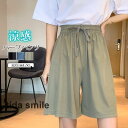ハーフパンツ ショートパンツ 5分丈 レディース リボン シルク ルームパンツ 短パン ペチパンツ 部屋着