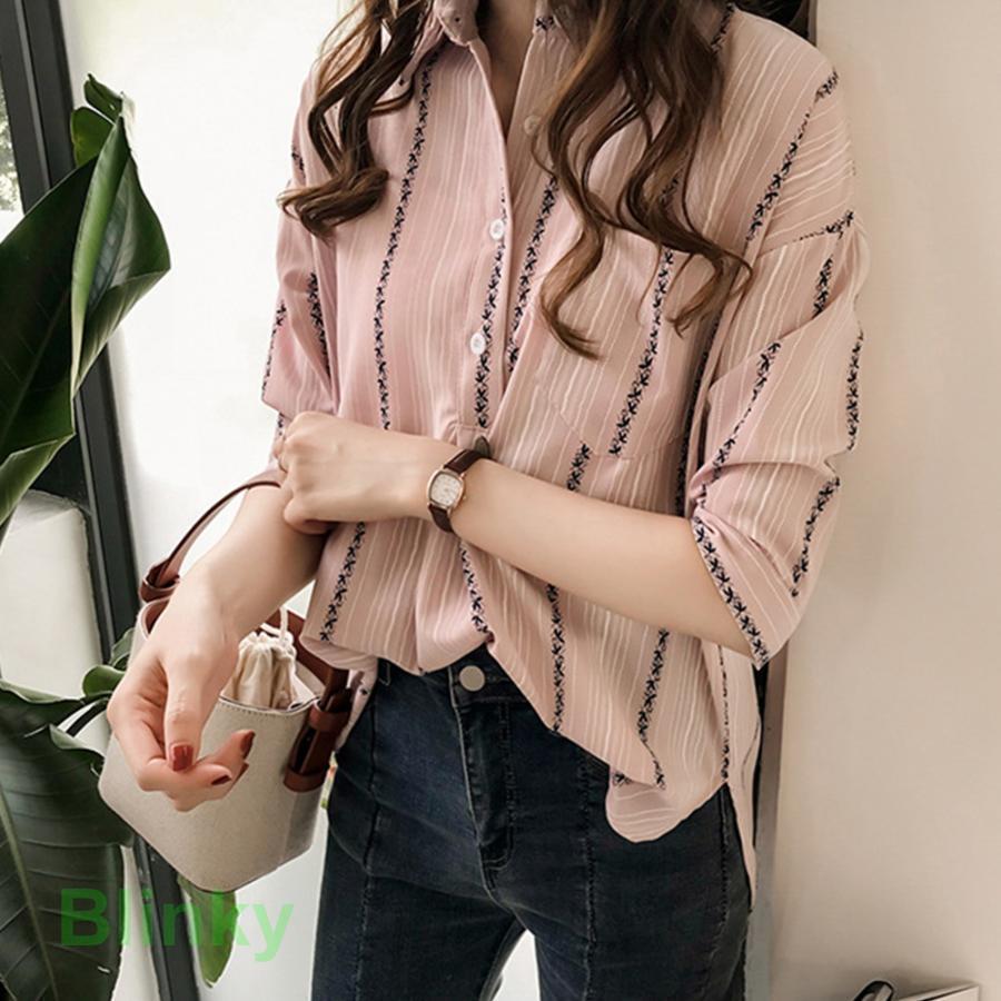 ストライプシャツ ブラウス トップス