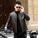 ライダースジャケットメンズレザージャケットフェイクレザーシングルバイクジャケット大人秋アウター革ジャンPU
