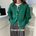 カーディガン レディース オフィス 秋物 トップス 羽織り ゆったり ニット 長袖 丸首 仕事 通勤 30代 40代 50代