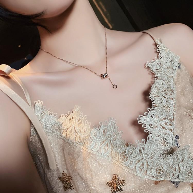 ネックレス ペンダント ショートネックレス チェーン レディース アクセサリー サークル 円形 まる ラウンド ファッション小物 シンプル プレゼント
