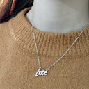 ネックレス アクセサリー レディース 女性用 LOVE 銀色 ラインストーン シルバー925 かわいい おしゃれ シンプル ギフト 記念日 誕生日 プ