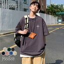 五分袖Tシャツ メンズ Tシャツ トレーナー スウェット クルーネック ティーシャツ 夏服 お洒落 オーバーサイズ トップス 大きいサイズ スポーツウエア