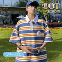 Tシャツ メンズ スウェット トレーナー トップス プルオーバー ゆったり 大きいサイズ Tシャツ ドロップショルダー シンプル 夏服 薄手 ボーダー カジュアル
