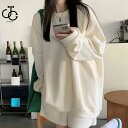 Tシャツ ゆったり ロングT 長袖 レディース 無地 シンプル ドロップショルダー レディース トップス
