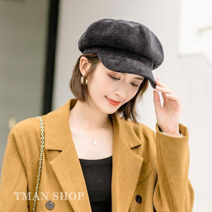 キャスケット 帽子 レディース キャップ ぼうし ハット つば広 シンプル あったか 暖かい 防寒 小顔効..