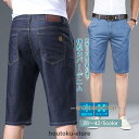 デニムパンツ ハーフパンツ メンズ 速乾 半ズボン ストレッチ ボトムス 涼しい 定番 旅行 砂浜 夏服 カジュアル 細身 体型カバー
