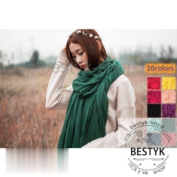 【母の日】綿麻ショール ストール 大判 レディース マント 肩掛け 春秋 薄手 リネン ひざ掛け マフラー 防寒 無地 おしゃれ ギフト 誕生日 可愛い(4)