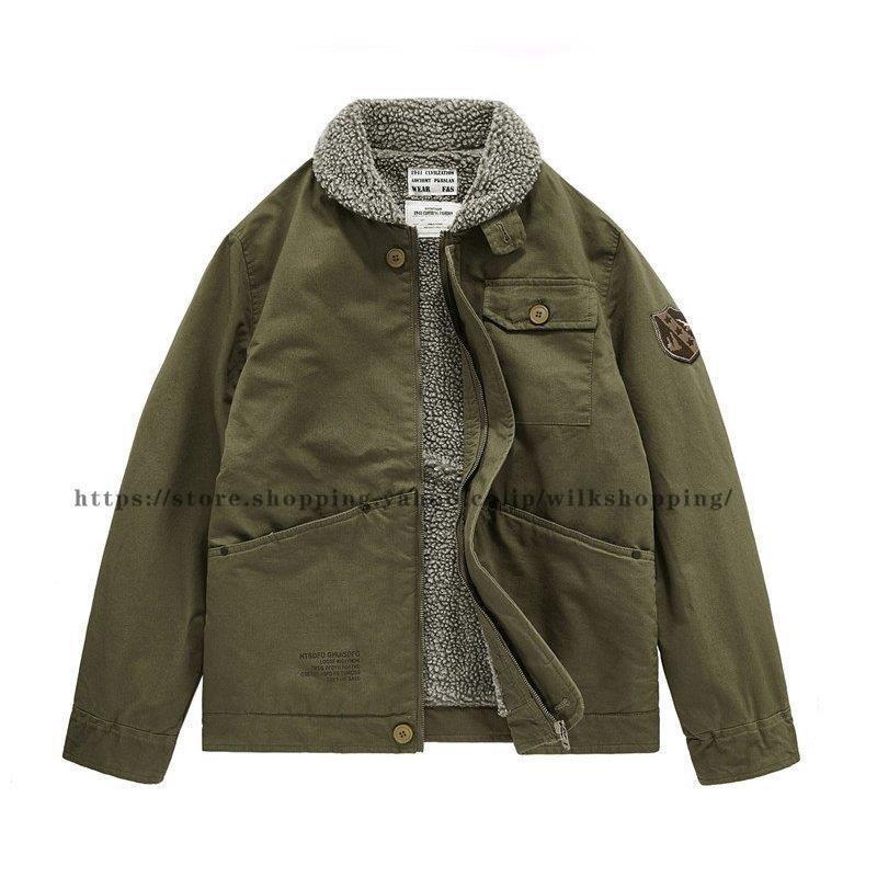 ミリタリー N-1 デッキ 米海軍 米軍 メンズ ボアブルゾン 裏ボア 厚手 防寒 アウター 冬 秋