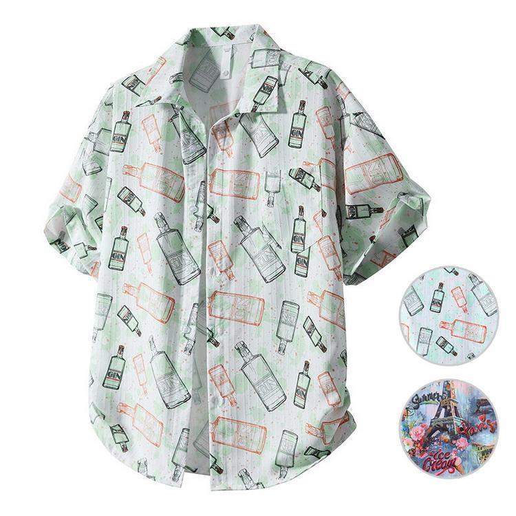 アロハシャツ メンズ シャツ 涼しい 開襟シャツ 涼シャツ ハワイシャツ カジュアルシャツ アロハ 五分..