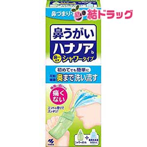 ハナノアシャワー 鼻うがい 初めてでも簡単タイプ (鼻洗浄器+専用洗浄液500ml) 一般医療機器/k04