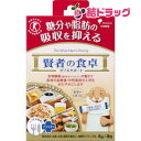 |商品区分:特定保健用食品【賢者の食卓 ダブルサポートの商品詳細】●糖や脂肪の吸収を抑え、食後血糖値や中性脂肪の上昇をおだやかにします。●お水・緑茶・紅茶など味を変えずにさっと溶けるので、食事のシーンを選びません。●スティックタイプで、携帯に便利です。●本製品は食物繊維(難消化性デキストリン)の働きで、糖分や脂肪の吸収を抑えることにより、食後の血糖値や血中中性脂肪の上昇をおだやかにします。食後の血糖値が気になる方や脂肪の多い食事を摂りがちな方の食生活の改善に役立ちます。【召し上がり方】・1食あたり1包を、お飲み物に溶かして食事とともにお召し上がりください。・1日3包が目安です。【賢者の食卓 ダブルサポートの原材料】難消化性デキストリン【栄養成分】(1包(6g)当たり)エネルギー・・・7kcaLタンパク質・・・0g脂質・・・0g炭水化物・・・5.1〜5.8g(糖質・・・0.1〜0.8g)(食物繊維・・・5g)食塩相当量・・・0g難消化デキストリン(食物繊維として)・・・5g【注意事項】・多量に摂取することにより、疾病が治癒するものではありません。治療中の方は、医師などの専門家にご相談の上お召し上がりください。・体質・体調・飲み過ぎにより、おなかがゆるくなることがあります。【発売元、製造元、輸入元又は販売元】大塚製薬101-0048 東京都千代田区神田司町2-90120-550-708[ダイエットサプリメント/ブランド：賢者の食卓/]※商品廃番・メーカー欠品など諸事情によりお届けできない場合がございます。原産国：日本|【お買い上げ前にお読みください】※パッケージデザイン等が予告なく変更される場合もあります。※商品廃番・メーカー欠品など諸事情によりお届けできない場合がございます。※お取り寄せ商品についてお取り寄せ商品の記載がある場合在庫がある場合は即時発送いたしますが、お取り寄せの場合は5〜10日以上お時間がかかる場合がございます。納期につきましてはお気軽にお問合せください。またお取り寄せ商品のご注文後のキャンセルは出来ません。※商品は店頭販売商品もございますので、照明によりパッケージが色あせしている場合がございます。※宅急便以外の発送方法について、お客様への送料の負担軽減のため、厚みの関係により、パッケージ裏の空洞部分を潰して発送する場合がございます。ギフト用などの場合は発送を宅急便をご指定ください。※こちらの商品は沖縄県より発送いたします。発送元住所：〒903-0801 沖縄県那覇市首里末吉町4-1-2◆上記注意事項をあらかじめご了承いただき、ご購入ください。◆ご不明な点はお気軽にお問合せください。広告文責：(有)みなと薬品　TEL:098-988-9800賢者の食卓 ダブルサポート(6g*9包)