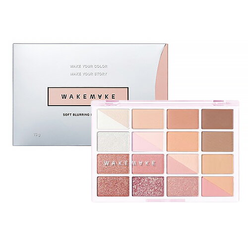 ウェイクメイク(WAKEMAKE) ソフトブラーリングアイパレット 18ピーチクラッシュブラーリングバレンタイン/ホワイトデー
