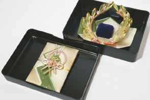 結納返し 略式 結納品 指輪メインの結納品 みらい指輪セット結納金封付 送料無料 結納 結納セット .結納品. 顔合わせ 顔合わせ食事会