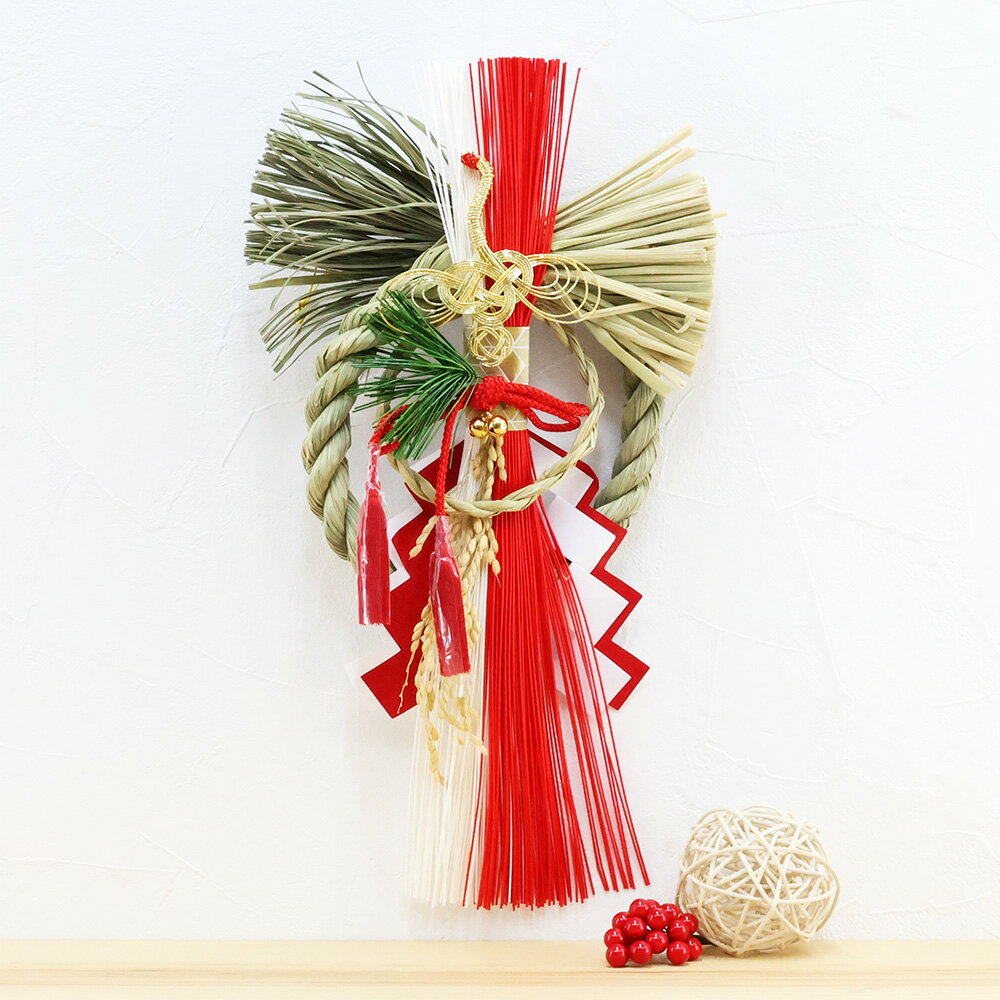 【楽天スーパーSALE限定10%OFF】 正月飾り しめ縄 天鶴 お正月飾り しめ縄飾り しめ縄リース しめ飾り おしゃれ モダン 玄関 玄関ドア リース 水引...