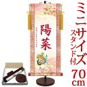 お雛様掛軸 掛け軸 節句飾り名入掛軸・名前旗 友禅・菊花車 約横31cm×縦70cm サイズ【70】専用スタンド付【送料無料】 d4742 お雛様 お雛さま おひな様 ひな祭り 雛祭り 桃の節句 ひな飾り ひな人形 雛人形 初節句 出産