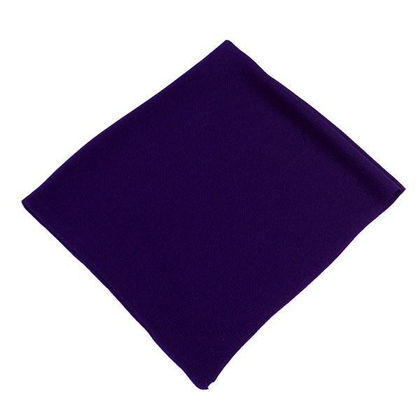 風呂敷（正絹）ちりめん2幅（68×68cm）《無地》【古代紫】