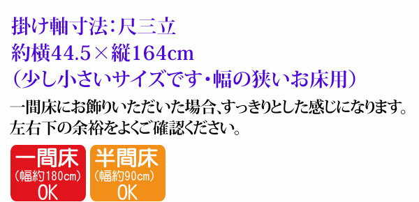 掛軸 掛け軸 日蓮名号 南無妙法蓮華経 浅田観風 尺三立 約横44.5×縦164cm g6203 KZ3ME2-194 日蓮宗 仏書 法事 法要 供養 仏事 仏間 初盆 追善供養 お盆 彼岸 お彼岸 命日 3