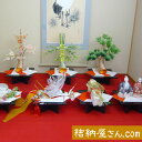 【結納フェア商品 ポイント2倍】結納 -関西式結納品-なごみ黒塗台7点セット(毛せん付)