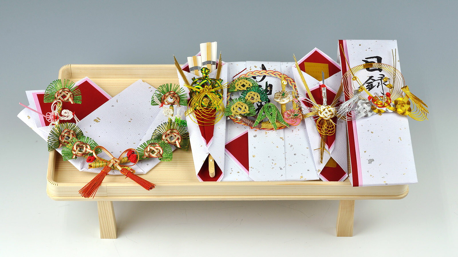 結納-関東式 結納品-桜桃（ゆすら）セット 関東仕様(毛せん付)