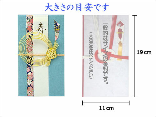 結納屋さんの金封【結婚・一般御祝】1〜3万円に最適　祝儀袋HM185【クロコ ブルー：短冊】