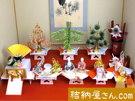 結納 -九州式結納品-木蓮9点セット(毛せん付) 結納 -九州式結納品-木蓮9点セット(毛せん付)