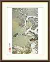 伊藤若冲 雪中遊禽図 【F8/F6/F4サイズ】(紐・フック付) 日本の名画 F8・約縦61×横49.5cm F6・約縦52×横42cm F4・約縦42×横34...