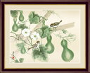 六瓢 吉井蘭月 【F6/F4サイズ】(紐・フック付)花鳥画 夏飾り F6・約横52×縦42cm F4・約横42×縦34cm【インテリアアート(額絵) 伝統の日本...