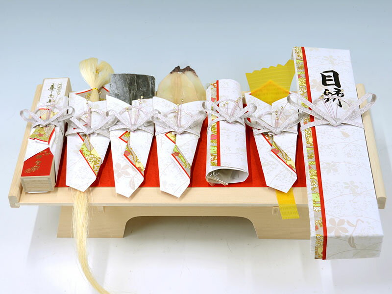 ★☆★結納金なしの結納★☆★-関東式 結納品-真珠7点セット(毛せん付)