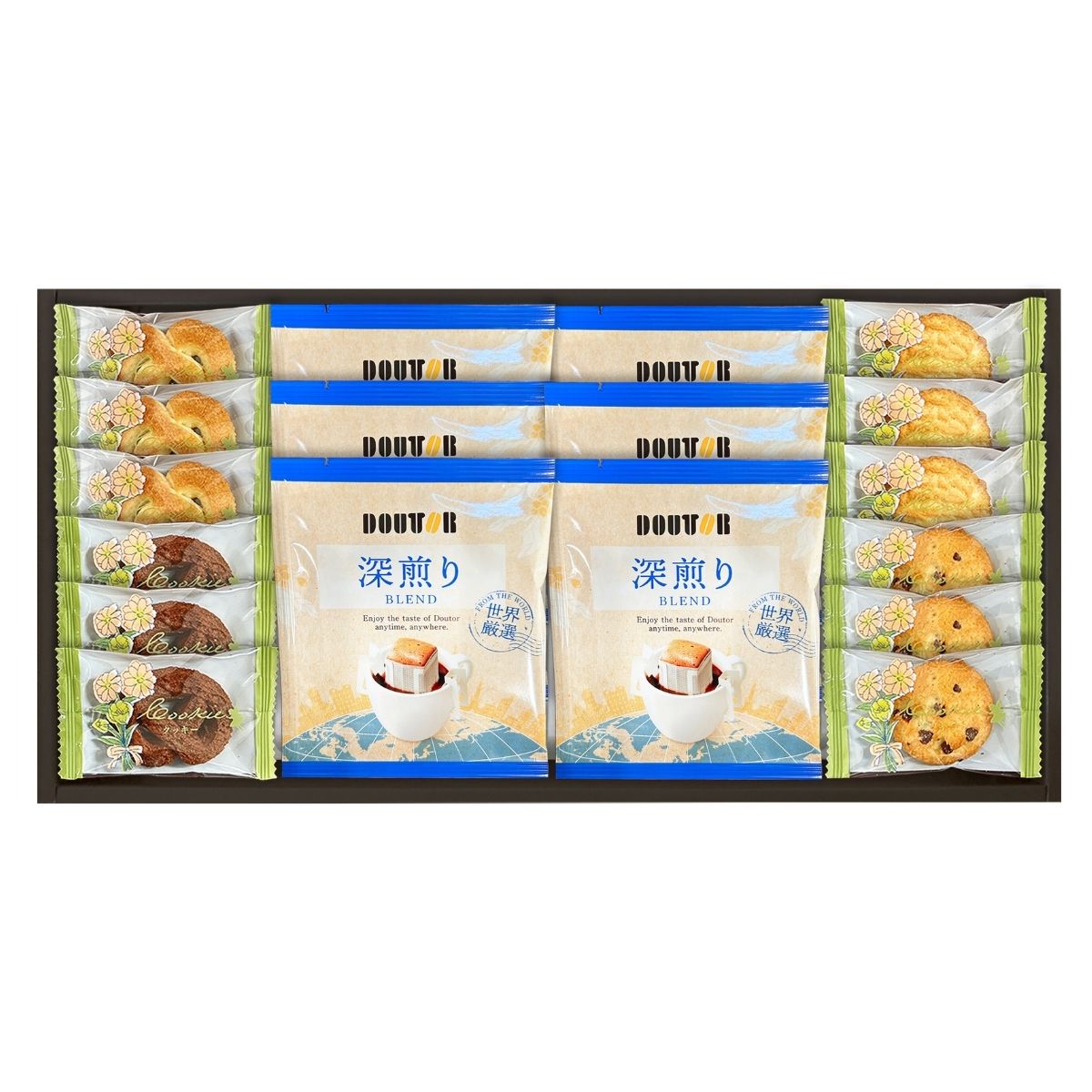 乐天商城 - 【ポイント5倍】ドトールコーヒーと4種類のクッキー詰合せ JDT-15 珈琲 コーヒー 焼菓子 ギフトセット 詰合せ お祝い 手土産 内祝い 結婚祝い 快気祝い 結婚内祝い 香典返し お返し お礼 お祝い 入園 入学 入学祝い 入学内祝い